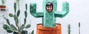DIY Cardboard Cactus Costume