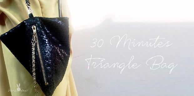 30-Minutes Triangle Bag Tutorial