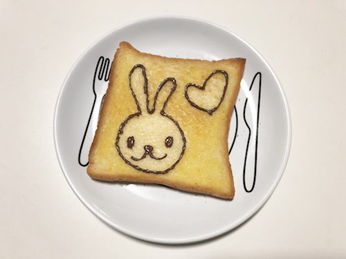 Sarapan dengan Bunny Toast