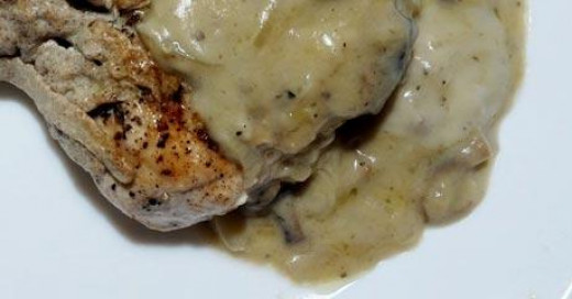 Chicken Breasts with Mushroom Cream Sauce