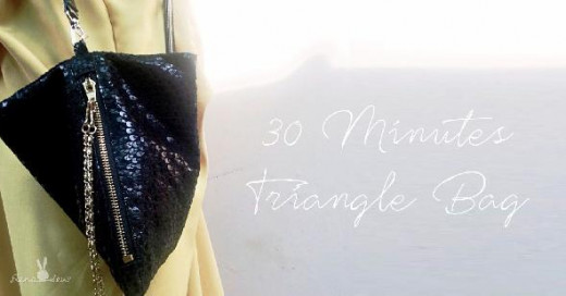 30-Minutes Triangle Bag Tutorial